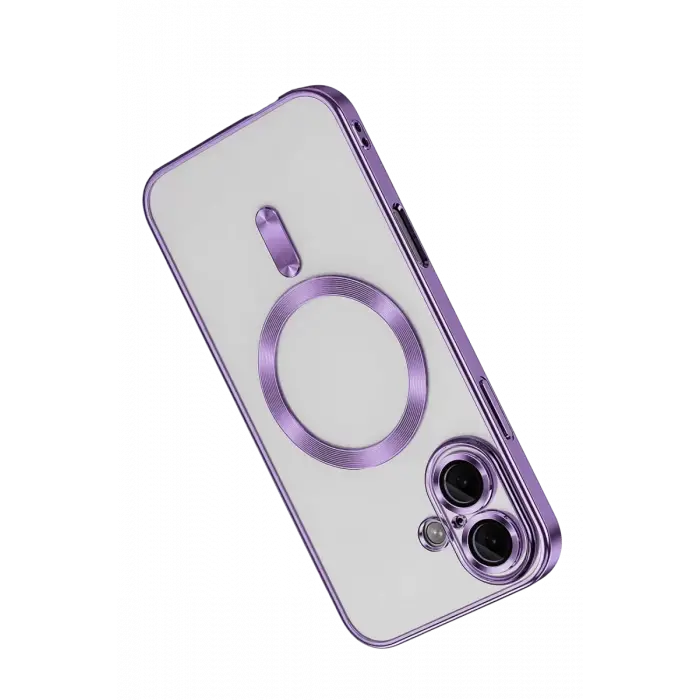 Newface Apple iPhone 16 Kılıf Kross Magneticsafe Kapak - Mor