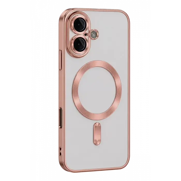 Newface Apple iPhone 16 Kılıf Kross Magneticsafe Kapak - Rose