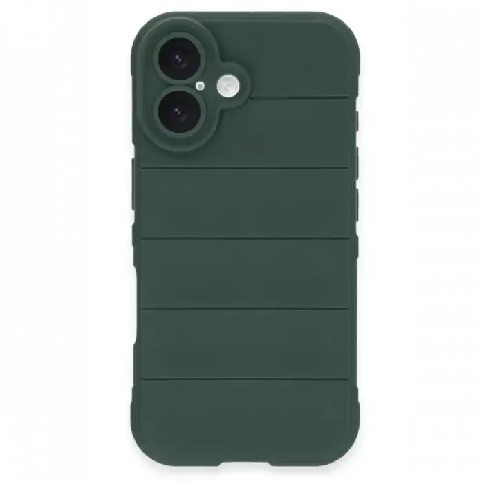 Newface Apple iPhone 16 Kılıf Optimum Silikon - Koyu Yeşil