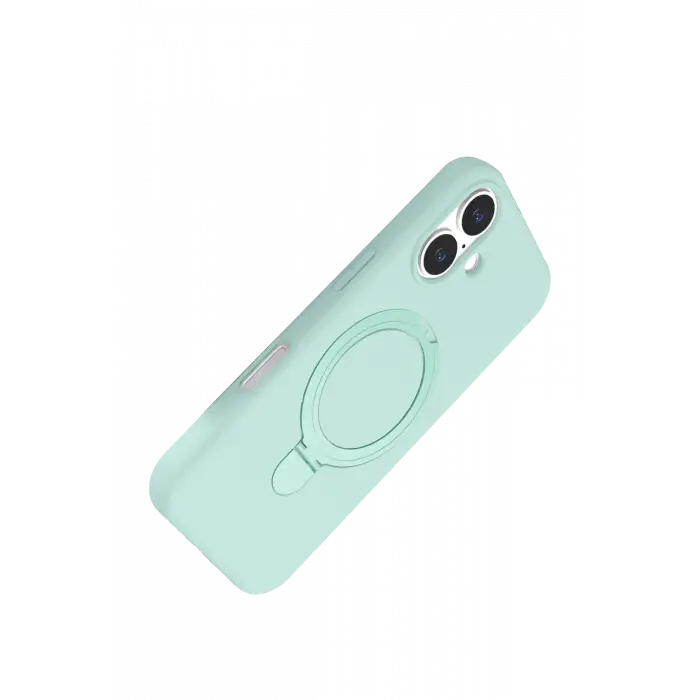 Newface Apple iPhone 16 Plus Regal Magsafe Standlı Kapak - Su Yeşili