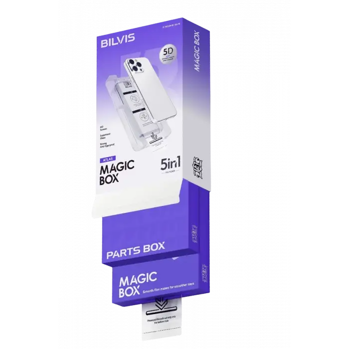 Newface Apple iPhone 16 Pro Max Bilvis 5in1 3D Magic Cam Ekran Koruyucu - Siyah
