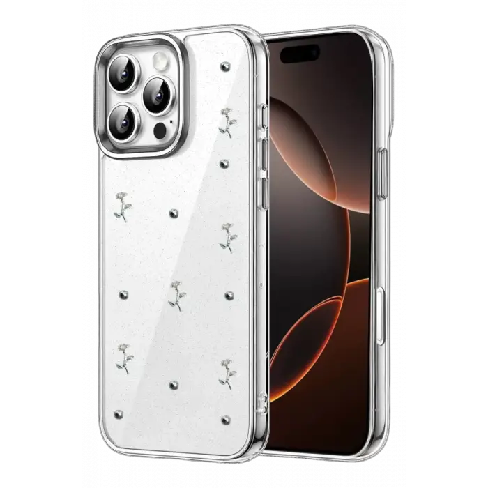 Newface Apple iPhone 16 Pro Max Fiyonk Desenli Kapak - Desen 4
