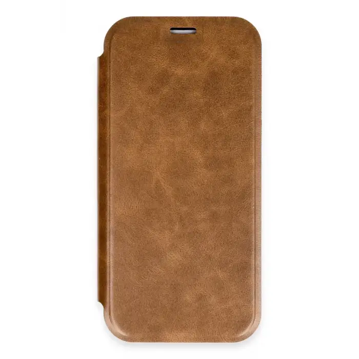 Newface Apple iPhone 16 Pro Max Kılıf Flip Cover - Taba