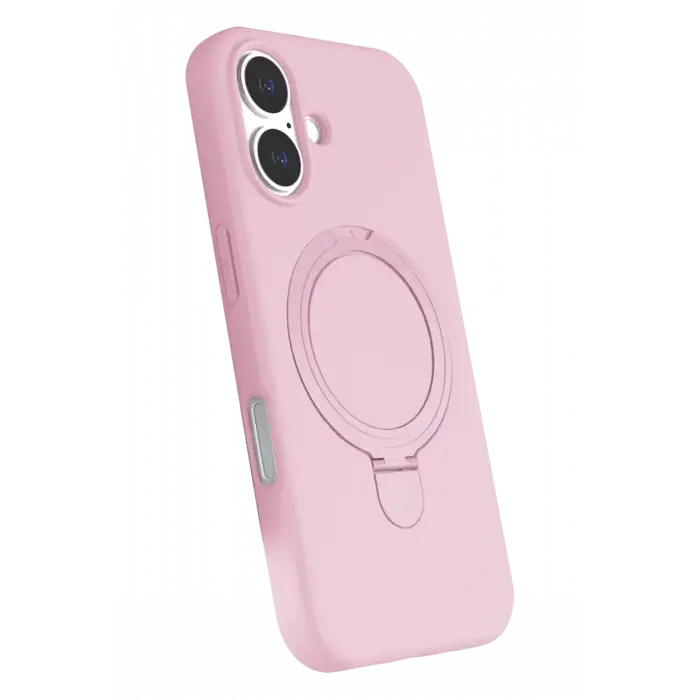 Newface Apple iPhone 16 Regal Magsafe Standlı Kapak - Açık Pembe