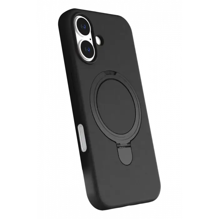 Newface Apple iPhone 16 Regal Magsafe Standlı Kapak - Siyah