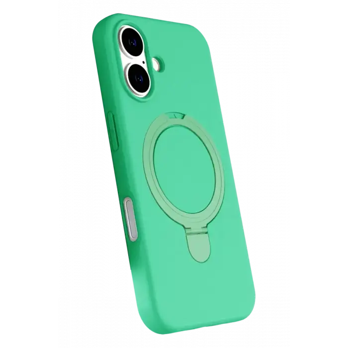 Newface Apple iPhone 16 Regal Magsafe Standlı Kapak - Yeşil