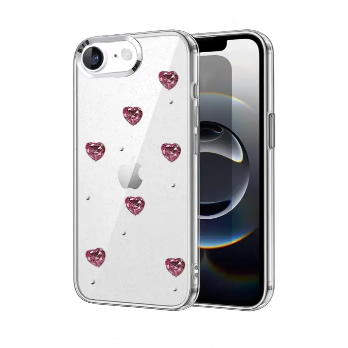 Newface Apple iPhone 16E Fiyonk Desenli Kapak - Desen 3