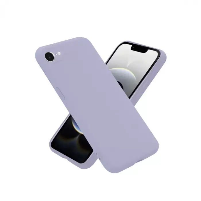 Newface Apple iPhone 16E Kılıf Nano içi Kadife Silikon - Lila