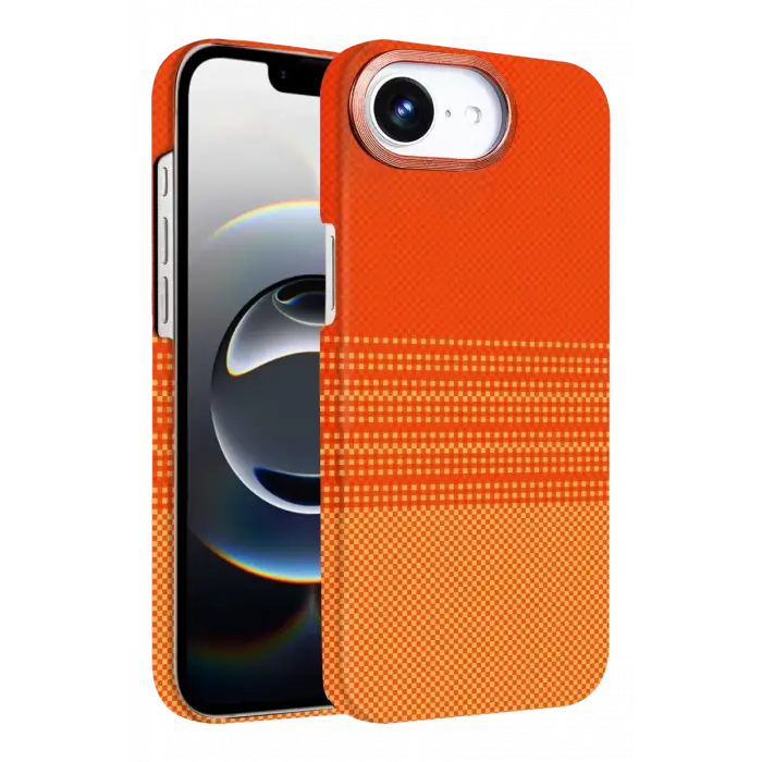 Newface Apple iPhone 16E Vega Magsafe Kapak - Turuncu