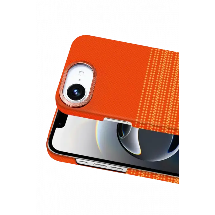 Newface Apple iPhone 16E Vega Magsafe Kapak - Turuncu