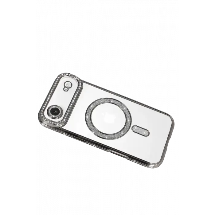 Newface Apple iPhone 17 Air Joke Simli Magneticsafe Kılıf - Gümüş