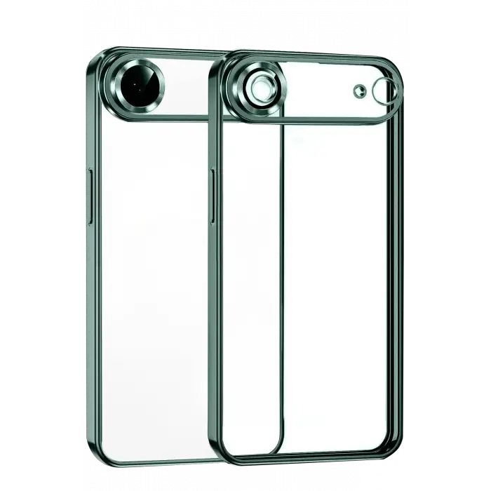 Newface Apple iPhone 17 Air Razer Lensli Silikon - Yeşil