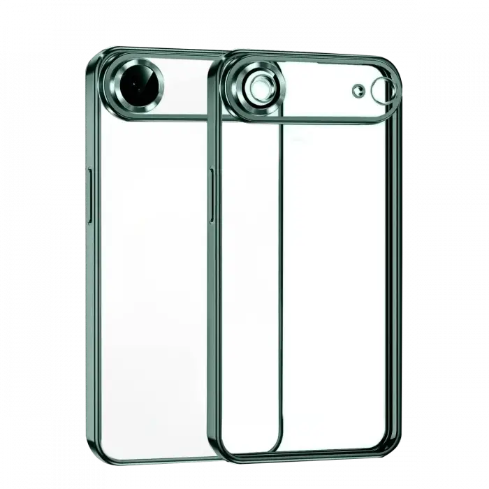 Newface Apple iPhone 17 Air Razer Lensli Silikon - Yeşil