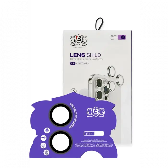 Newface Apple iPhone 17 Bilvis Titan Kamera Lens - Siyah