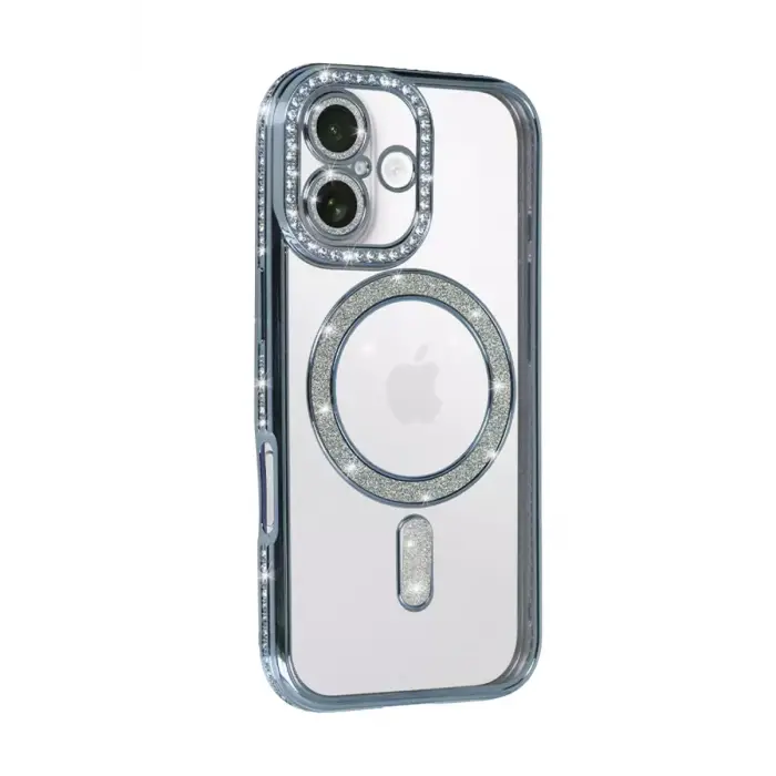 Newface Apple iPhone 17 Joke Simli Magneticsafe Kılıf - Mavi