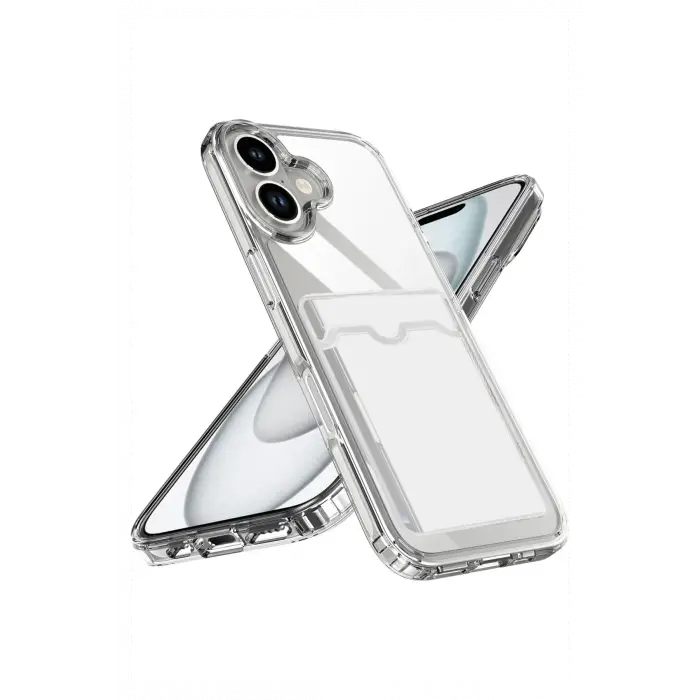 Newface Apple iPhone 17 Kart Şeffaf Silikon - Şeffaf