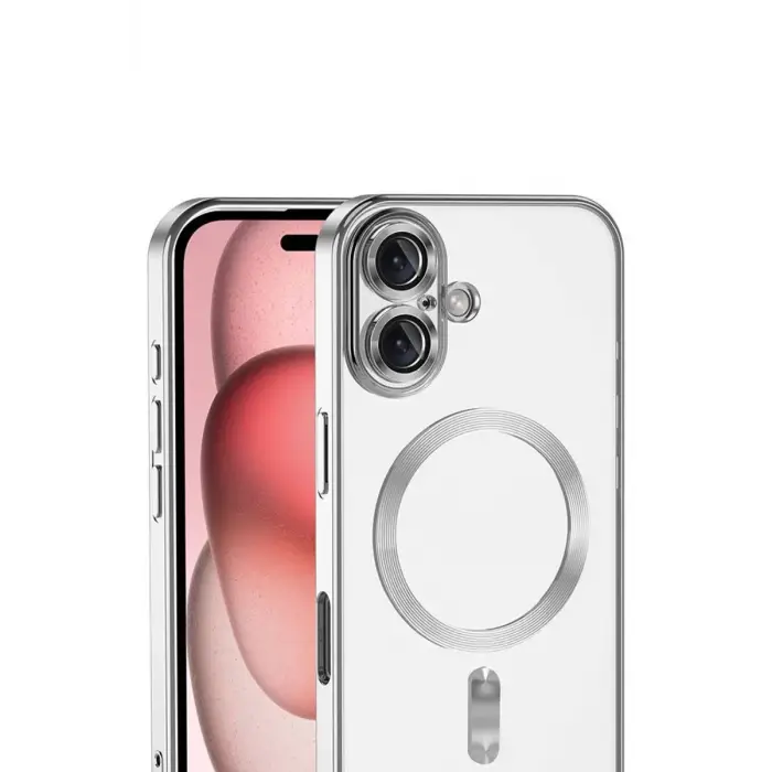 Newface Apple iPhone 17 Kross Magneticsafe Kapak - Gümüş