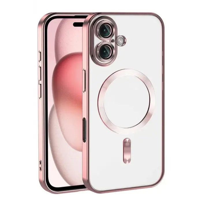 Newface Apple iPhone 17 Kross Magneticsafe Kapak - Rose