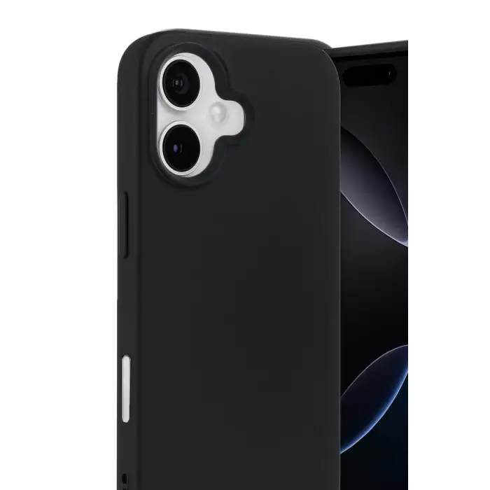 Newface Apple iPhone 17 Nano içi Kadife Silikon - Siyah