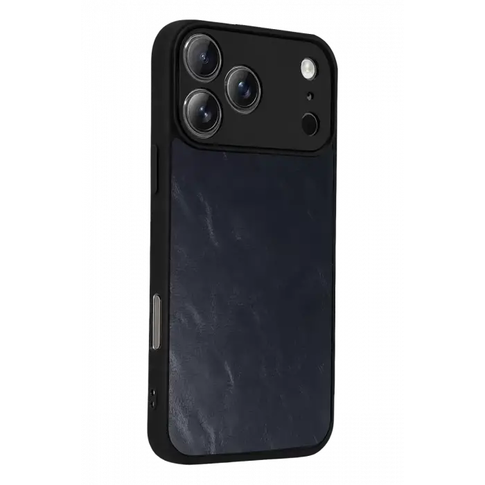 Newface Apple iPhone 17 Pro Aras Deri Kapak - Lacivert