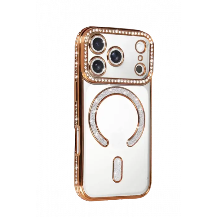 Newface Apple iPhone 17 Pro Joke Simli Magneticsafe Kılıf - Turuncu