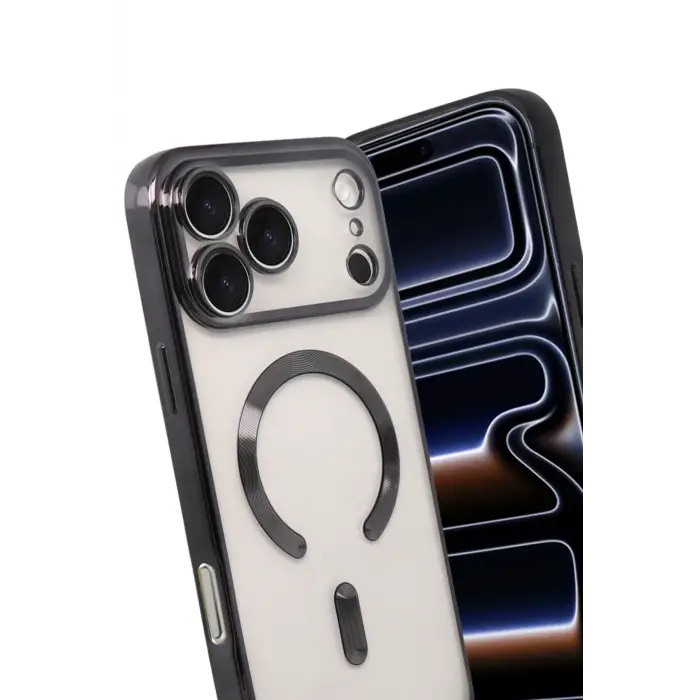 Newface Apple iPhone 17 Pro Kross Magneticsafe Kapak - Siyah