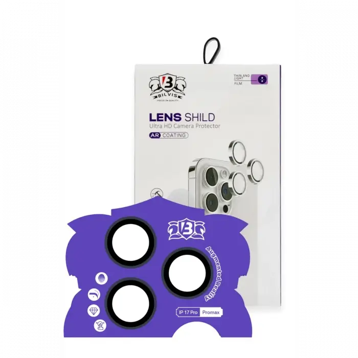 Newface Apple iPhone 17 Pro Max Bilvis Titan Kamera Lens - Lacivert