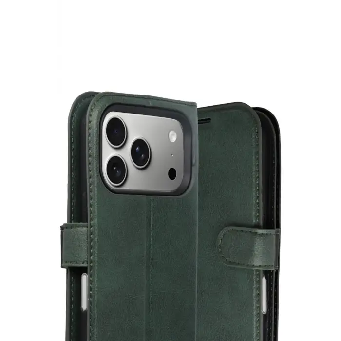 Newface Apple iPhone 17 Pro Max Trend S Plus Kapaklı Kılıf - Yeşil