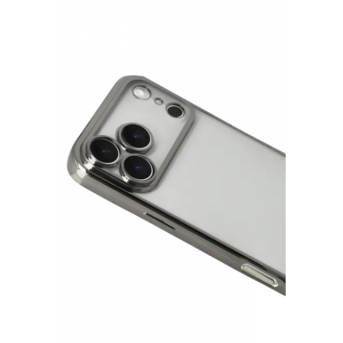 Newface Apple iPhone 17 Pro Razer Lensli Silikon - Titan Gri