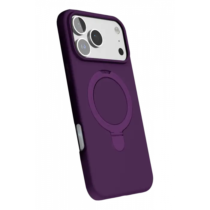 Newface Apple iPhone 17 Pro Regal Magsafe Standlı Kapak - Derin Mor