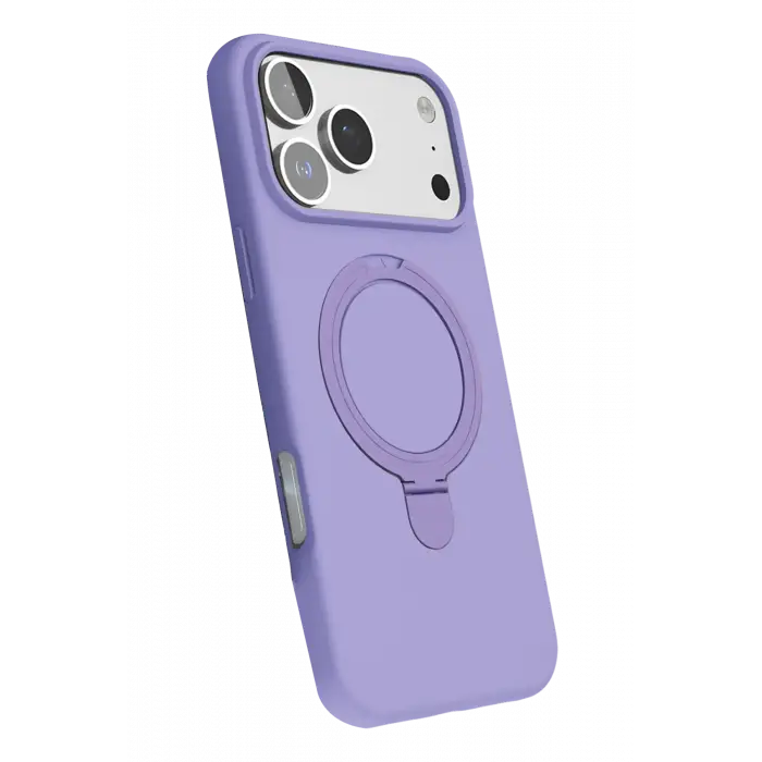 Newface Apple iPhone 17 Pro Regal Magsafe Standlı Kapak - Lila