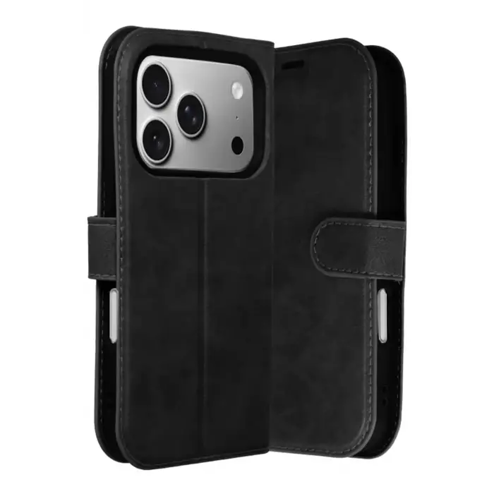 Newface Apple iPhone 17 Pro Trend S Plus Kapaklı Kılıf - Siyah