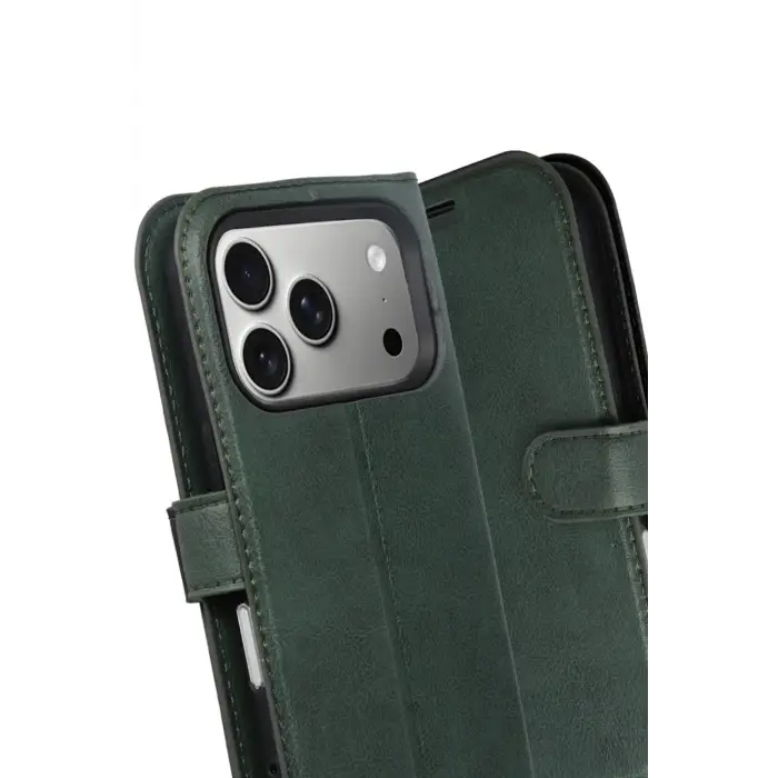 Newface Apple iPhone 17 Pro Trend S Plus Kapaklı Kılıf - Yeşil