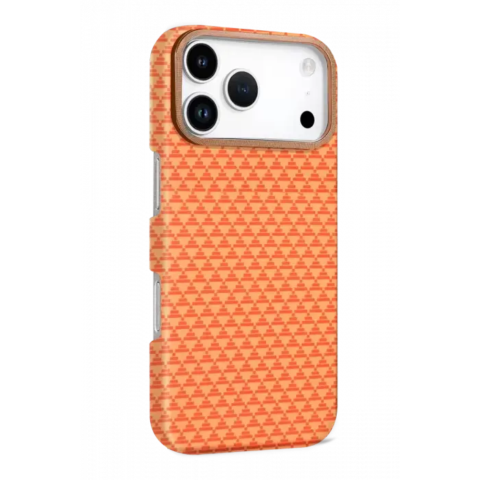 Newface Apple iPhone 17 Pro Vega Magsafe Kapak - Parlak Turuncu