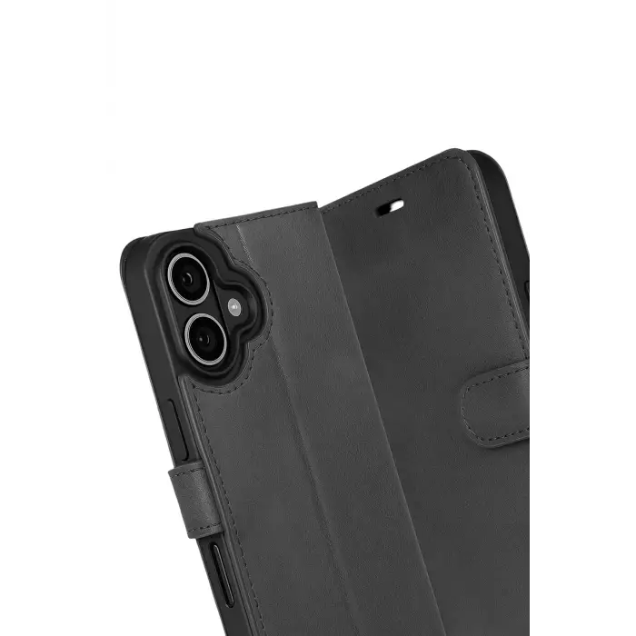 Newface Apple iPhone 17 Trend S Plus Kapaklı Kılıf - Siyah