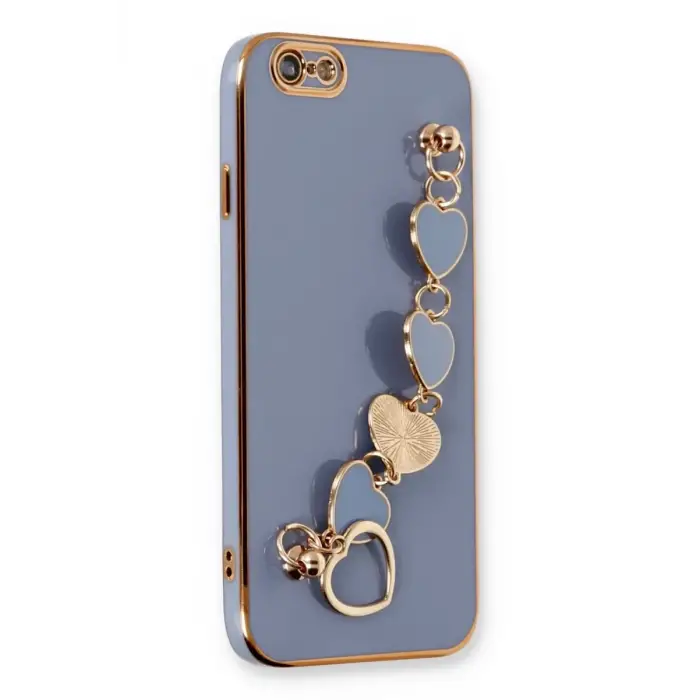 Newface Apple iPhone 6 Kılıf Esila Silikon - Gri