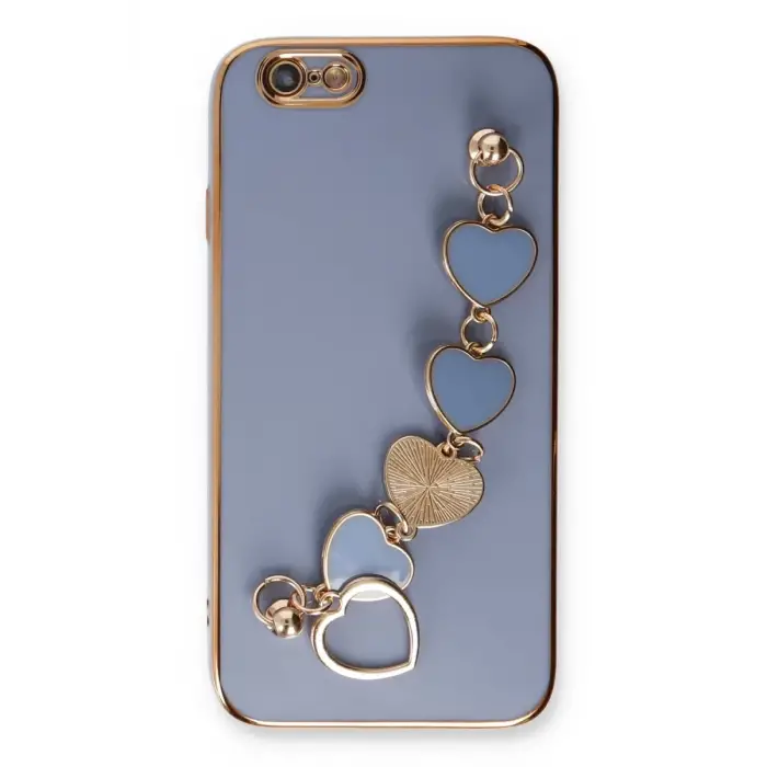 Newface Apple iPhone 6 Kılıf Esila Silikon - Gri
