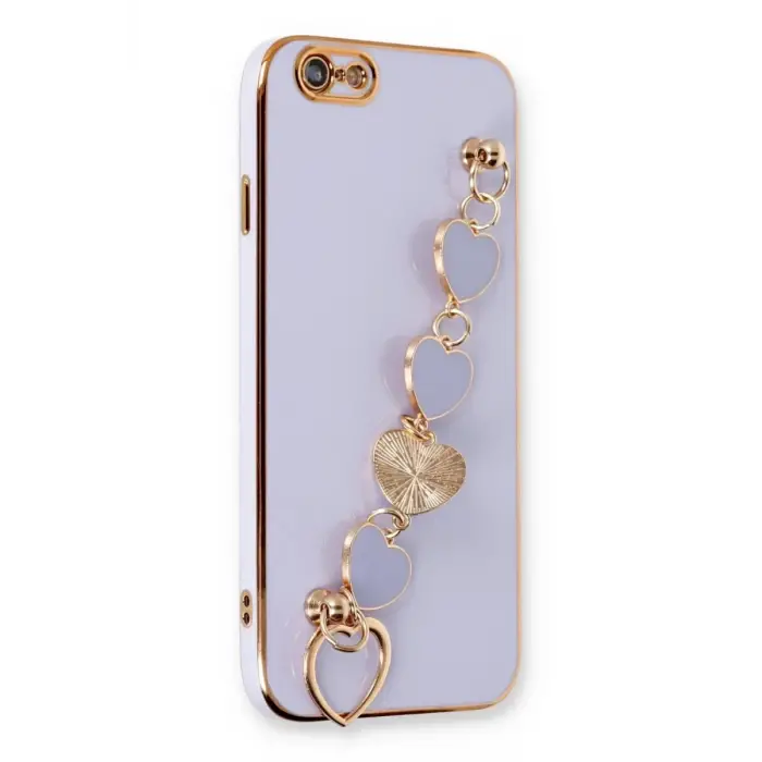 Newface Apple iPhone 6 Kılıf Esila Silikon - Lila