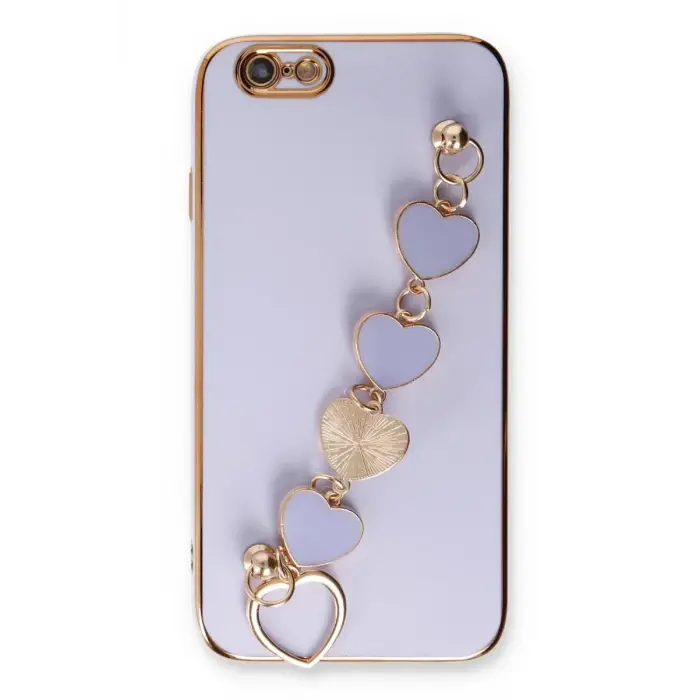 Newface Apple iPhone 6 Kılıf Esila Silikon - Lila