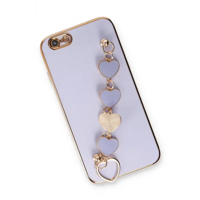 Newface Apple iPhone 6 Kılıf Esila Silikon - Lila