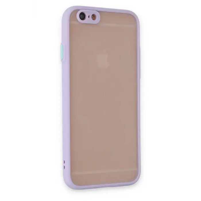 Newface Apple iPhone 6 Kılıf Montreal Silikon Kapak - Mor