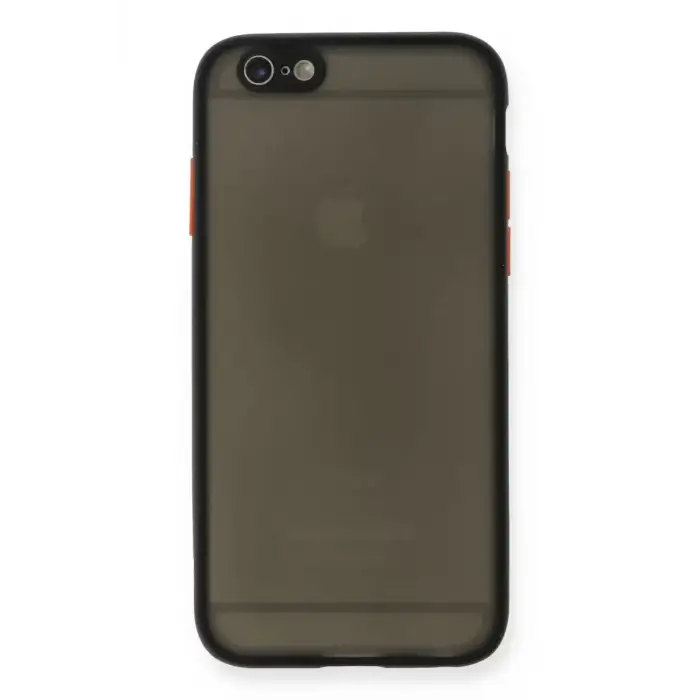 Newface Apple iPhone 6 Kılıf Montreal Silikon Kapak - Siyah