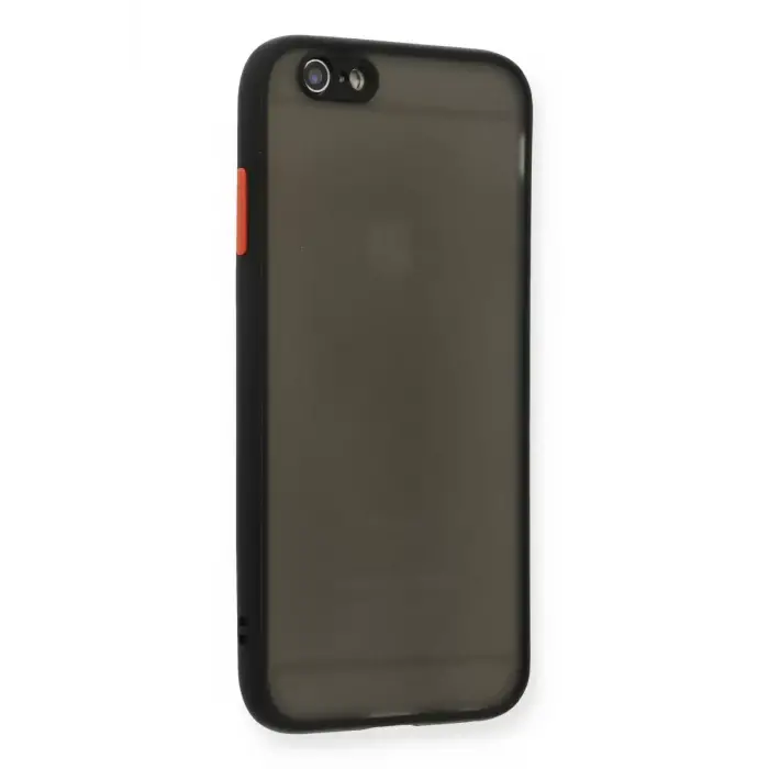 Newface Apple iPhone 6 Kılıf Montreal Silikon Kapak - Siyah