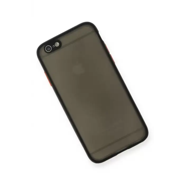 Newface Apple iPhone 6 Kılıf Montreal Silikon Kapak - Siyah