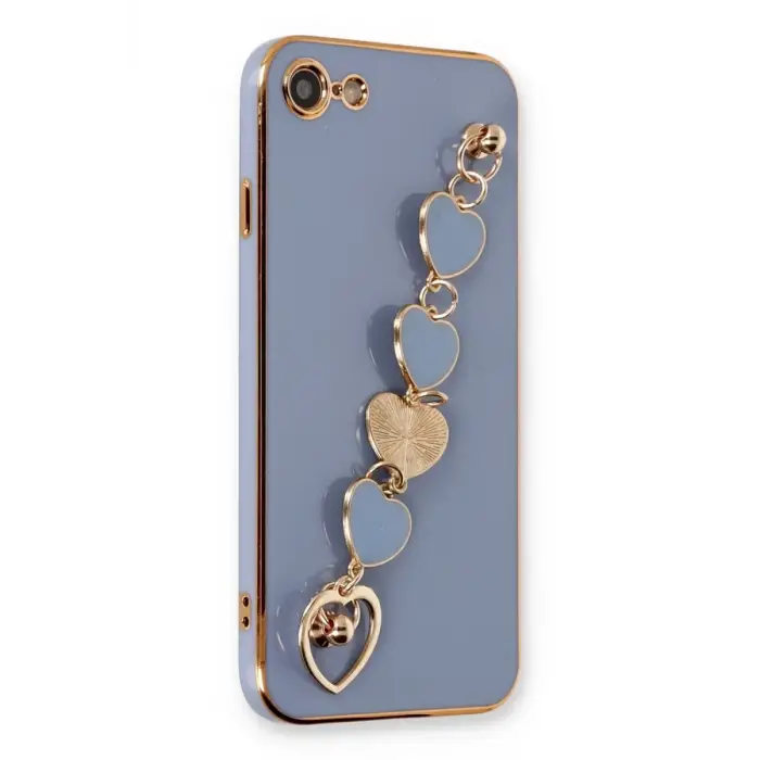 Newface Apple iPhone 7 Kılıf Esila Silikon - Gri