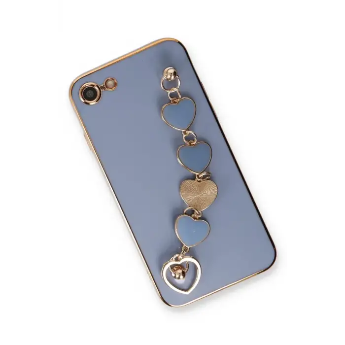 Newface Apple iPhone 7 Kılıf Esila Silikon - Gri