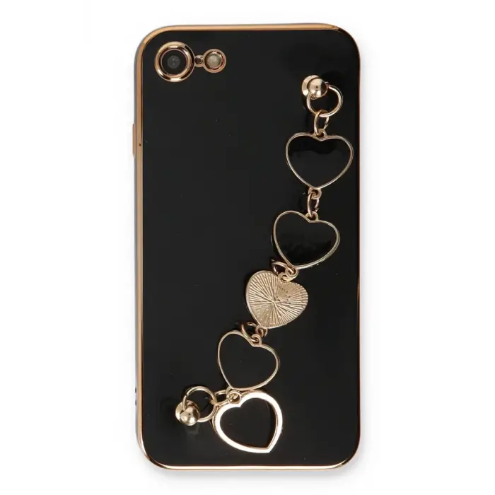 Newface Apple iPhone 7 Kılıf Esila Silikon - Siyah
