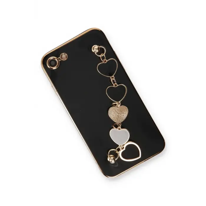 Newface Apple iPhone 7 Kılıf Esila Silikon - Siyah