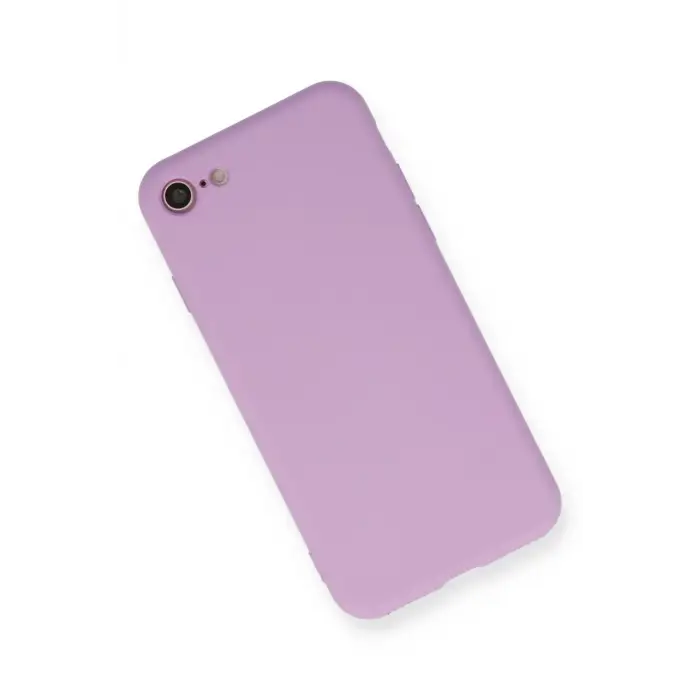 Newface Apple iPhone 7 Kılıf Nano içi Kadife Silikon - Lila