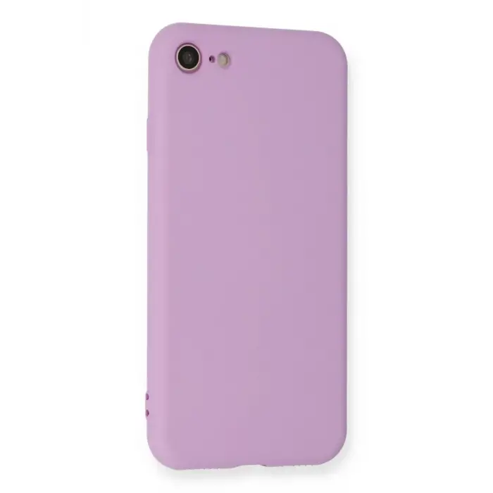 Newface Apple iPhone 7 Kılıf Nano içi Kadife Silikon - Lila